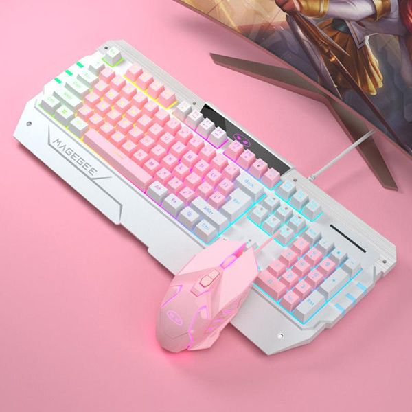 keyboard mouse combos pink mechanical and gamer gaming keyboards for pc clavier cute wired keycaps girl
keyboard mouse combos pink mechanical and gamer gaming keyboards for pc clavier cute wired keycaps girl