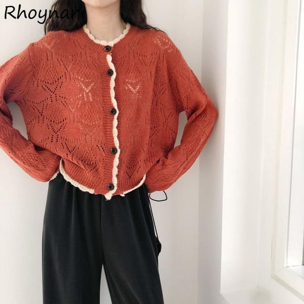 women's knits & tees cardigan women elegant patchwork all-match hollow out cropped female sweaters o-neck korean style basic harajuku r, White
women's knits & tees cardigan women elegant patchwork all-match hollow out cropped female sweaters o-neck korean style basic harajuku r, White