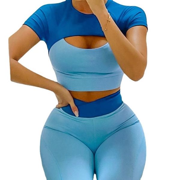 yoga outfit seamless patchwork set for women casual shirt crop high waist shorts two piece sportswear workout gym tracksuit2021
yoga outfit seamless patchwork set for women casual shirt crop high waist shorts two piece sportswear workout gym tracksuit2021