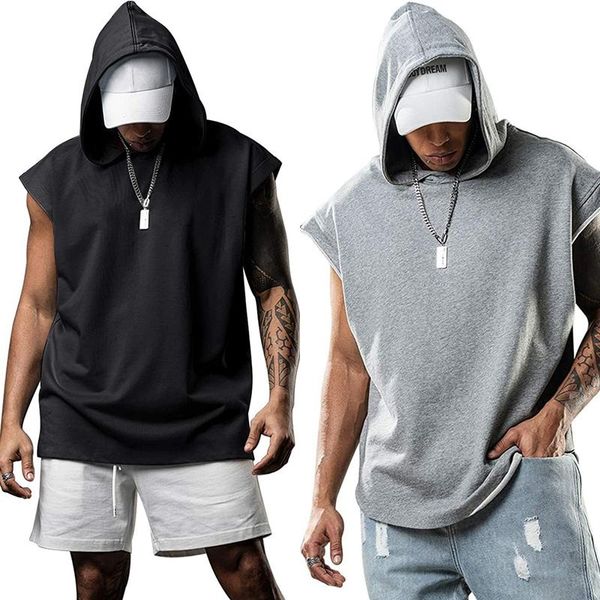 men's t-shirts summer mens muscle hoodie vest sleeveless bodybuilding tee loose jogging gym fitness t-shirt hip hop sweatshirt, White;black
men's t-shirts summer mens muscle hoodie vest sleeveless bodybuilding tee loose jogging gym fitness t-shirt hip hop sweatshirt, White;black