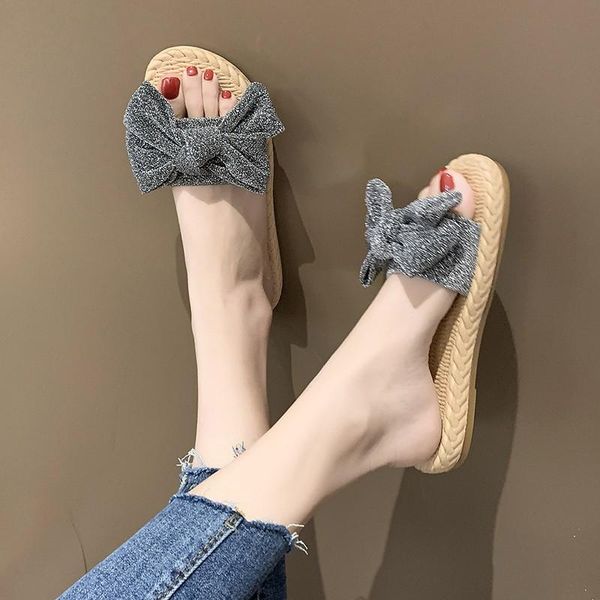 slippers fashion flip-flops vacation beach shoes 2021 summer bow knot women woman striped flock flat slides plus size 43, Black
slippers fashion flip-flops vacation beach shoes 2021 summer bow knot women woman striped flock flat slides plus size 43, Black