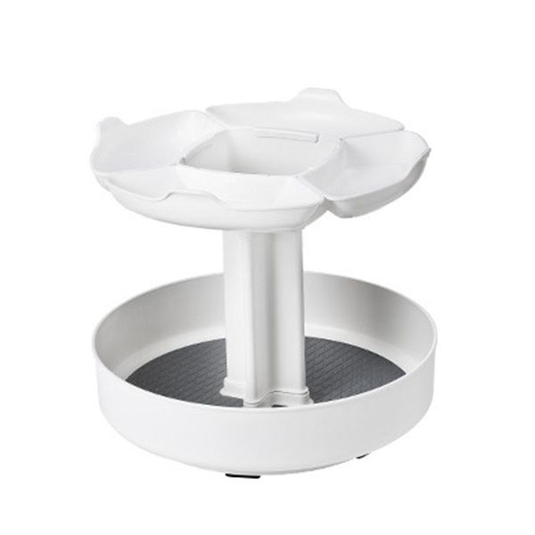 hooks & rails 2-layer turntable storage box-rotating spice rack container-for cabinets, pantry, refrigerator racks
hooks & rails 2-layer turntable storage box-rotating spice rack container-for cabinets, pantry, refrigerator racks