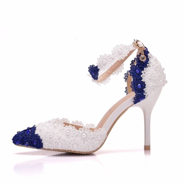 sandals women thin heel sandals high heels white blue wedding shoes pointed toe lace flower pearls pumps, Black
sandals women thin heel sandals high heels white blue wedding shoes pointed toe lace flower pearls pumps, Black