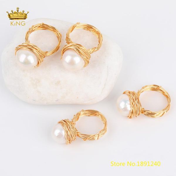 wedding rings white pearl jewelry,wire wrapped gold round pearls women ring,freshwater handmade bands girl, Slivery;golden
wedding rings white pearl jewelry,wire wrapped gold round pearls women ring,freshwater handmade bands girl, Slivery;golden