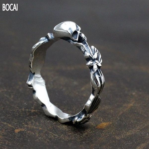 cluster rings bocai 2021 fashion rose flower skull man and woman ring 925 silver exquisite gothic wind tail for, Golden;silver
cluster rings bocai 2021 fashion rose flower skull man and woman ring 925 silver exquisite gothic wind tail for, Golden;silver