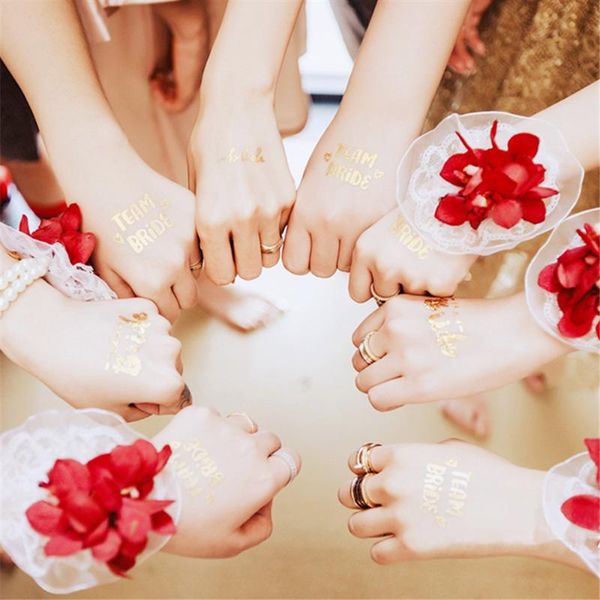 temporary tattoos tattoo sticker team bride wedding supplies bridesmaid gift for party metallic gold decorations 1 sheet
temporary tattoos tattoo sticker team bride wedding supplies bridesmaid gift for party metallic gold decorations 1 sheet