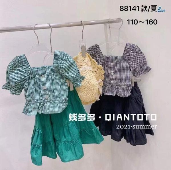 korea style girls 2 pcs set plaid shirt+skirt fashion summer suit 4-10t a941 clothing sets, White
korea style girls 2 pcs set plaid shirt+skirt fashion summer suit 4-10t a941 clothing sets, White
