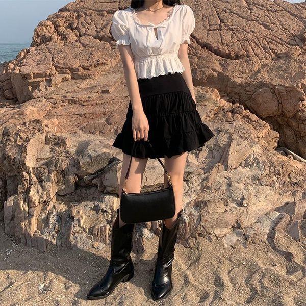 skirts 2021 summer korean version of high waist slimming folds all-match a-line skirt, Black
skirts 2021 summer korean version of high waist slimming folds all-match a-line skirt, Black