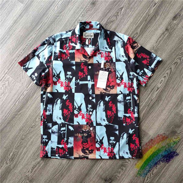 men's casual shirts 1:1 fingerprint tees streetwear white apricot blue wacko maria had male shirt on there, White;black
men's casual shirts 1:1 fingerprint tees streetwear white apricot blue wacko maria had male shirt on there, White;black