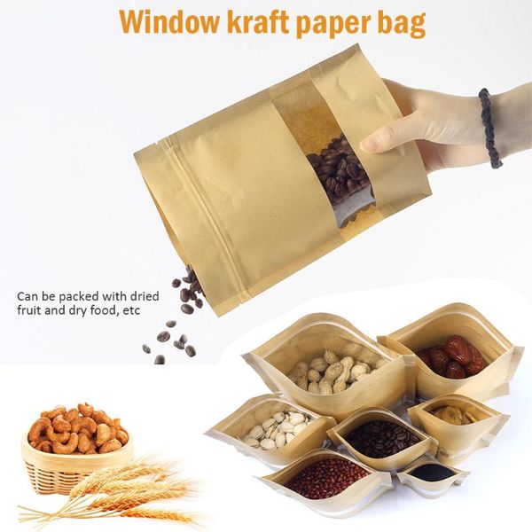 hanging baskets 50pcs/set reusable food storage bag zero waste sealed kraft paper dry nuts snacks candy bags wedding packing container
hanging baskets 50pcs/set reusable food storage bag zero waste sealed kraft paper dry nuts snacks candy bags wedding packing container
