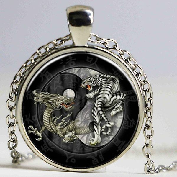 pendant necklaces fashion china style tai chi dragon tiger yin yang retro glass long chain necklace jewelry items for women men, Silver
pendant necklaces fashion china style tai chi dragon tiger yin yang retro glass long chain necklace jewelry items for women men, Silver