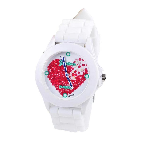 wristwatches women silicone jelly red heart petals quartz analog sports wrist watch case kadin kol saati zegarki damskie clock, Slivery;brown
wristwatches women silicone jelly red heart petals quartz analog sports wrist watch case kadin kol saati zegarki damskie clock, Slivery;brown