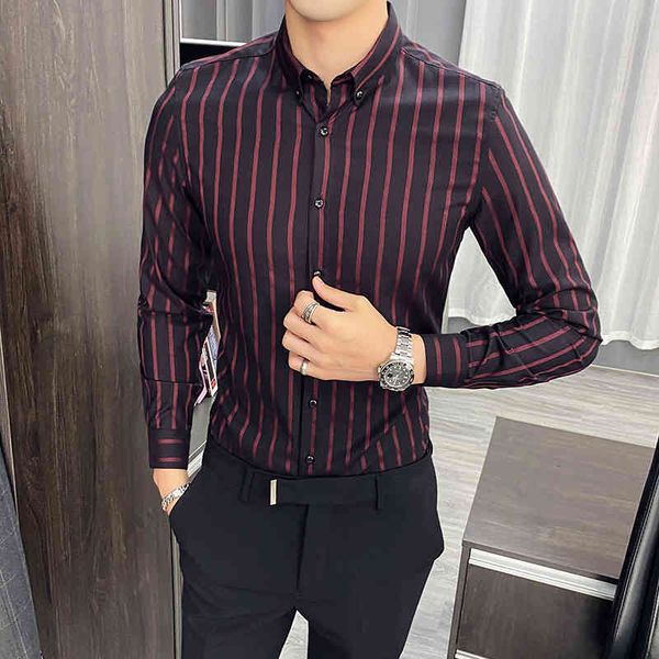 t shirts korean business formal fashion wear men's striped long sleeve the whole skinny game party/casual club fit homme 3ubs, White;black
t shirts korean business formal fashion wear men's striped long sleeve the whole skinny game party/casual club fit homme 3ubs, White;black