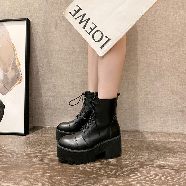 boots lace up platform high heels ankle for women black block heel short shoes punk gothic combat motorcycle ymb359
boots lace up platform high heels ankle for women black block heel short shoes punk gothic combat motorcycle ymb359