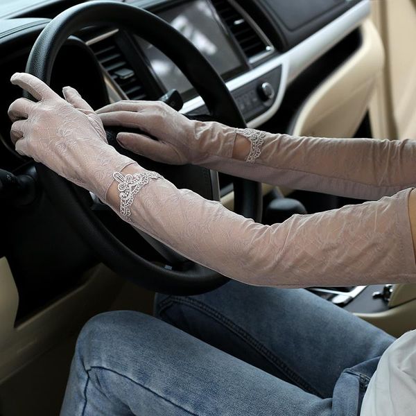 five fingers gloves summer women' cool long sunscreen thin anti-slip touch screen driving and riding arm guard, Blue;gray
five fingers gloves summer women' cool long sunscreen thin anti-slip touch screen driving and riding arm guard, Blue;gray
