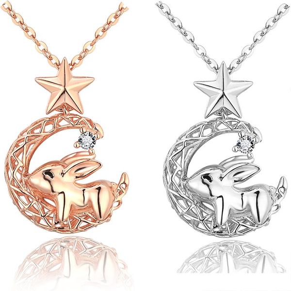 pendant necklaces fine jewelry 925 solid sliver with chain fashion necklace moon charm for woman, Silver
pendant necklaces fine jewelry 925 solid sliver with chain fashion necklace moon charm for woman, Silver