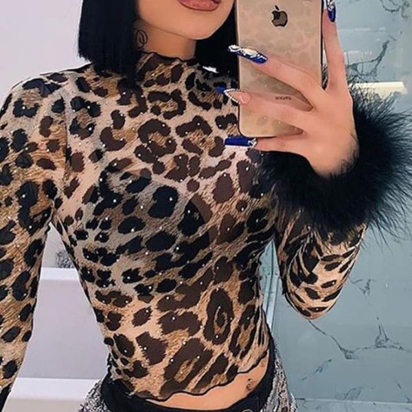 spring nightclub style fashion leopard print long sleeve faux fur patchwork short t-shirt streetwear crop women's, White
spring nightclub style fashion leopard print long sleeve faux fur patchwork short t-shirt streetwear crop women's, White