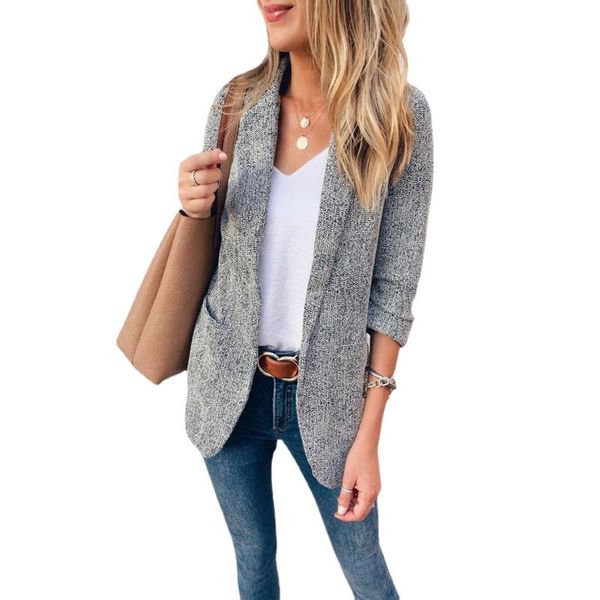 women's suits & blazers fashion casual small suit solid color mid-length long-sleeved jacket 2021 autumn and winter qn*, White;black
women's suits & blazers fashion casual small suit solid color mid-length long-sleeved jacket 2021 autumn and winter qn*, White;black