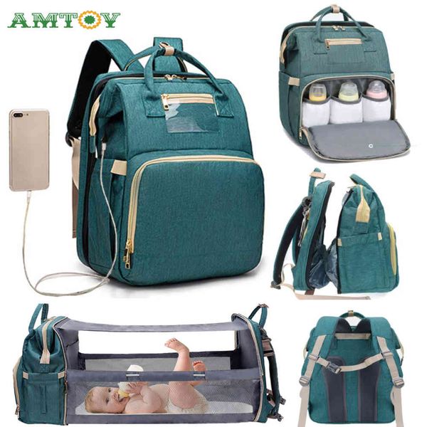 amtoy diaper bag backpack mommy bag with usb charging port for baby large capacity waterproof travel bag with changing station 210326
amtoy diaper bag backpack mommy bag with usb charging port for baby large capacity waterproof travel bag with changing station 210326