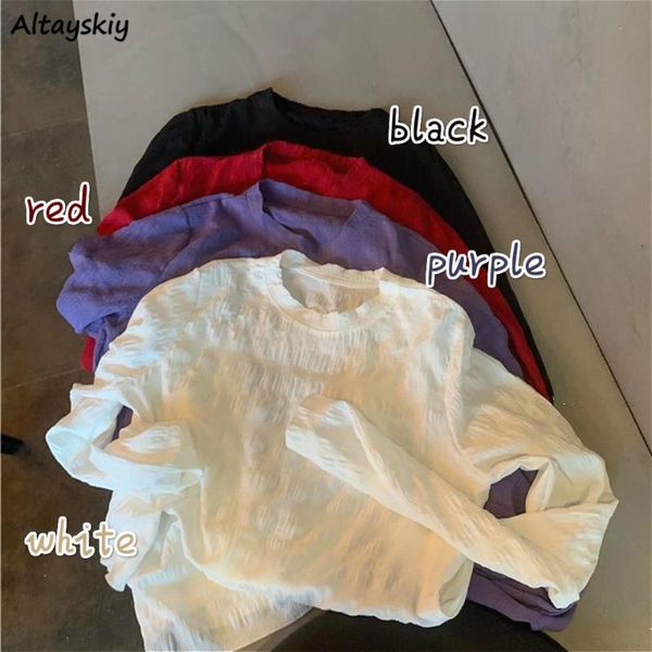 long sleeve t-shirts women japanese style simple fall basic slim fashion all-match lady o-neck chic soft femme tee clothing women's t-, White
long sleeve t-shirts women japanese style simple fall basic slim fashion all-match lady o-neck chic soft femme tee clothing women's t-, White