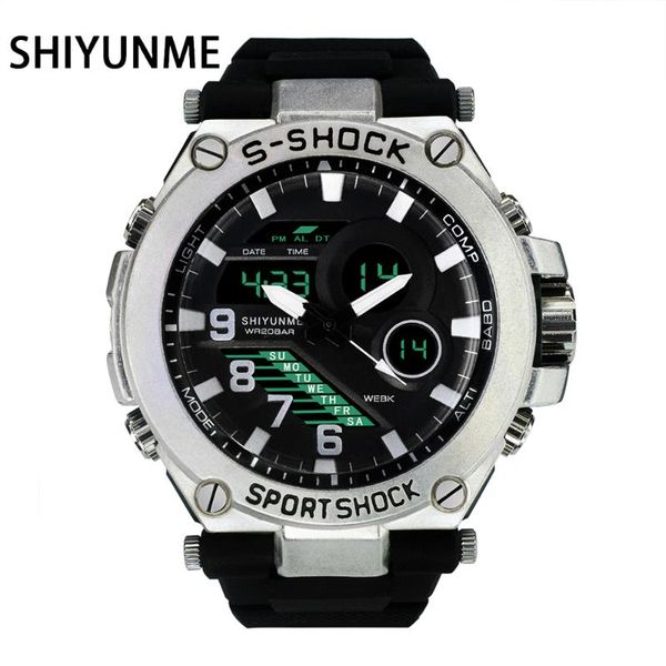 luxury mens waterproof luminous men's watch tactical outdoor multifunction quartz electronic wristwatches, Slivery;brown
luxury mens waterproof luminous men's watch tactical outdoor multifunction quartz electronic wristwatches, Slivery;brown