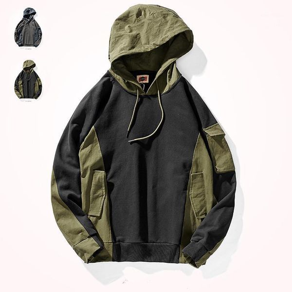 men's hoodies & sweatshirts autumn and winter japanese retro terry heavy weight plus velvet tooling for thick loose hooded pullover spo, Black
men's hoodies & sweatshirts autumn and winter japanese retro terry heavy weight plus velvet tooling for thick loose hooded pullover spo, Black