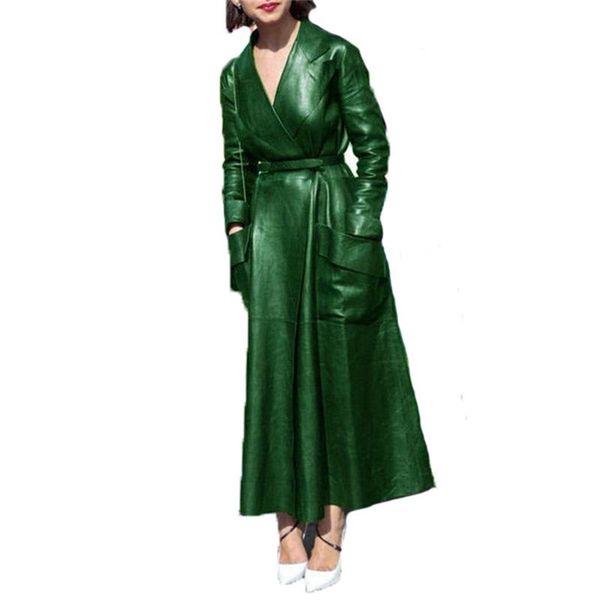 women's leather & faux autumn long pu coat women 2021 plus size 5xl loose black green pink 10 color fashion jacket gh923
women's leather & faux autumn long pu coat women 2021 plus size 5xl loose black green pink 10 color fashion jacket gh923