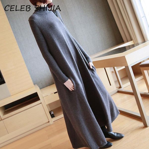 casual dresses 2021 elegant long knitted dress for woman turtleneck full-sleeve loose maxi soft sweater female korean chic, Black;gray
casual dresses 2021 elegant long knitted dress for woman turtleneck full-sleeve loose maxi soft sweater female korean chic, Black;gray