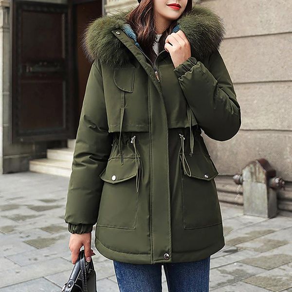 women oversize long parkas thick 2021 winter sleeve buttons pockets female warm coat lining women's down, Black
women oversize long parkas thick 2021 winter sleeve buttons pockets female warm coat lining women's down, Black