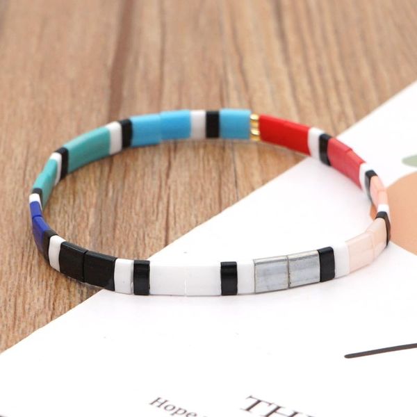 beaded, strands contrast color bohemian handmade jewelry tila rice bead braided bracelet women friend gift boho adjustable, Black
beaded, strands contrast color bohemian handmade jewelry tila rice bead braided bracelet women friend gift boho adjustable, Black