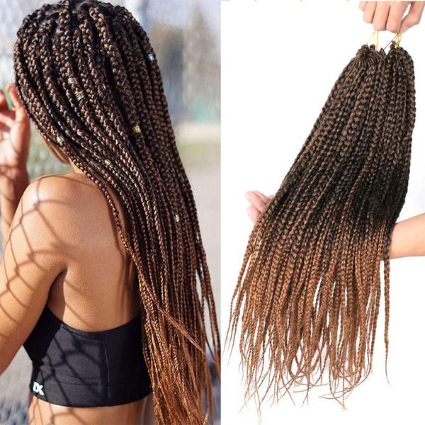 18 inch braiding hair extension african braids synthetic hair braids box crochet braids brown blonde burgundy ombre, Black
18 inch braiding hair extension african braids synthetic hair braids box crochet braids brown blonde burgundy ombre, Black