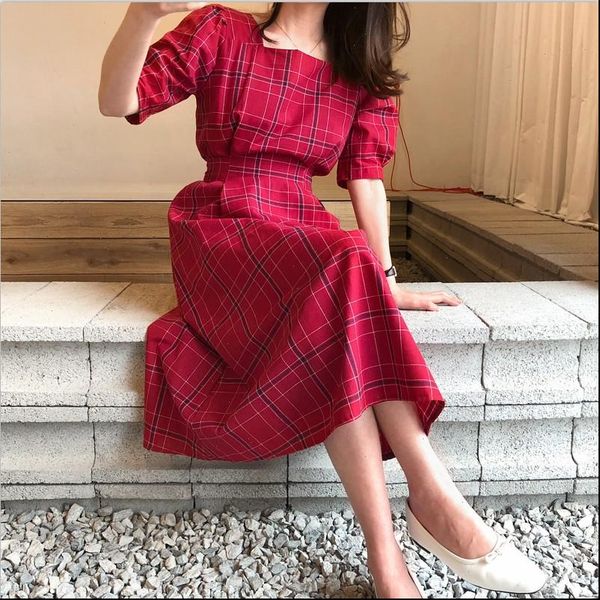 women dresses summer dress cotton linen ol casual short sleeve female square plaid boho robe femme vestido, Black;gray
women dresses summer dress cotton linen ol casual short sleeve female square plaid boho robe femme vestido, Black;gray