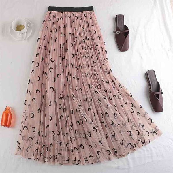 autumn women simple mesh pleated skirt high waist big casual all-match a-line long 210527, Black
autumn women simple mesh pleated skirt high waist big casual all-match a-line long 210527, Black