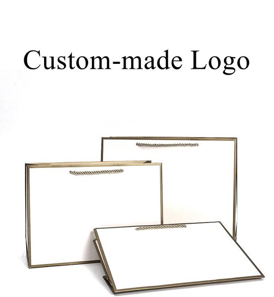 gift wrap fy58 custom made logo10pcs/lot paper white bag party clothing underwear packaging with gilt edged
gift wrap fy58 custom made logo10pcs/lot paper white bag party clothing underwear packaging with gilt edged