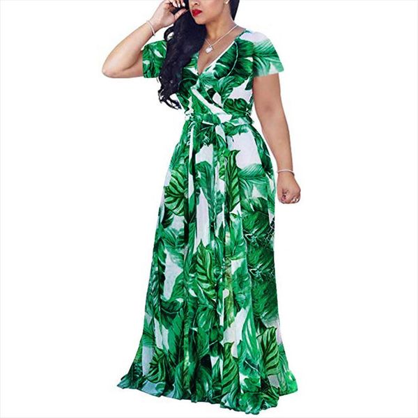 leaf print clothing bohemian womens dress summer v neck short sleeve casual long dresses large size, Black;gray
leaf print clothing bohemian womens dress summer v neck short sleeve casual long dresses large size, Black;gray