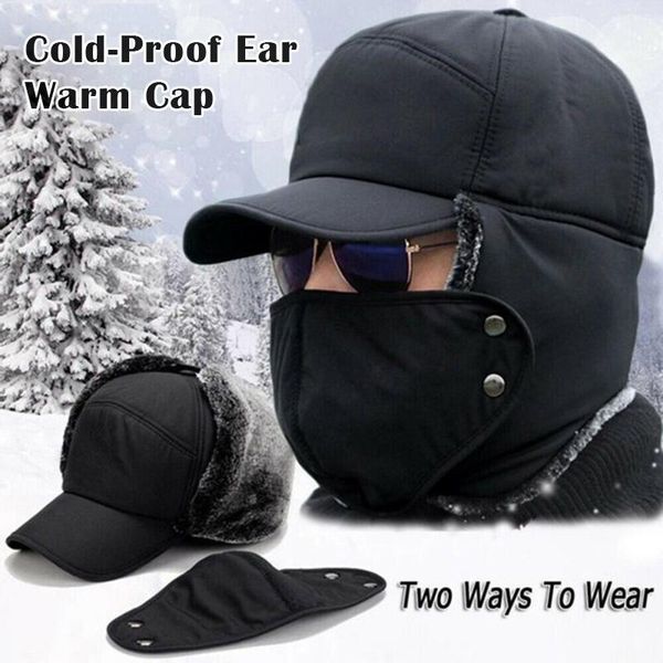 berets outdoor cycling cold-proof ear warm cap thickened warmer winter hat for men sec88, Blue;gray
berets outdoor cycling cold-proof ear warm cap thickened warmer winter hat for men sec88, Blue;gray