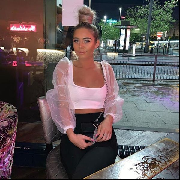 pre autumn elegant square neck womens shirts long lace puff sleeve see through pullover elastic crop blouse, White
pre autumn elegant square neck womens shirts long lace puff sleeve see through pullover elastic crop blouse, White