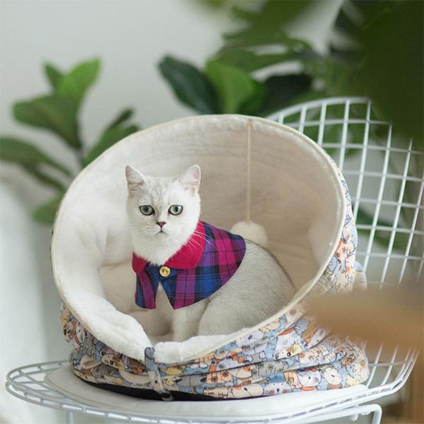 warm pet cat bed funny house semi-closed for puppy kitten nest cozy cave collapsible in four forms cama gato beds & furniture
warm pet cat bed funny house semi-closed for puppy kitten nest cozy cave collapsible in four forms cama gato beds & furniture