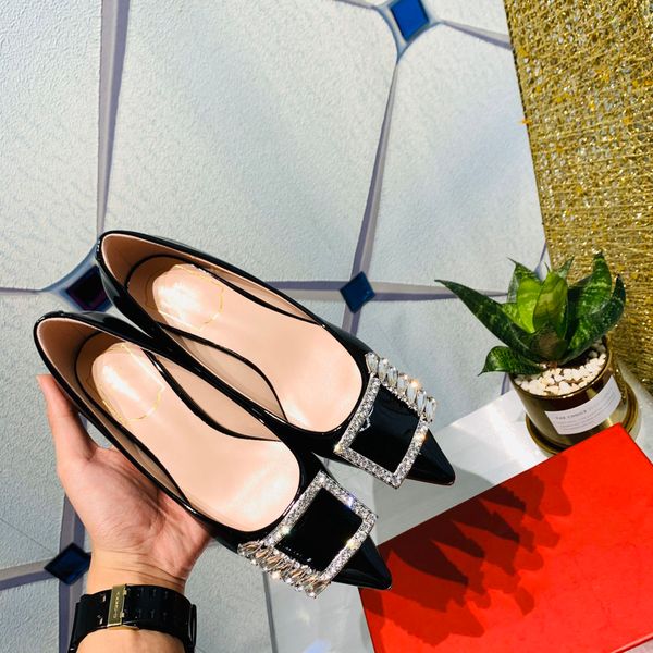 transparent shoes diamond sandals shine cap toe heels fine tip with the empty women's singles shoe summer crystal fairy wind, Black