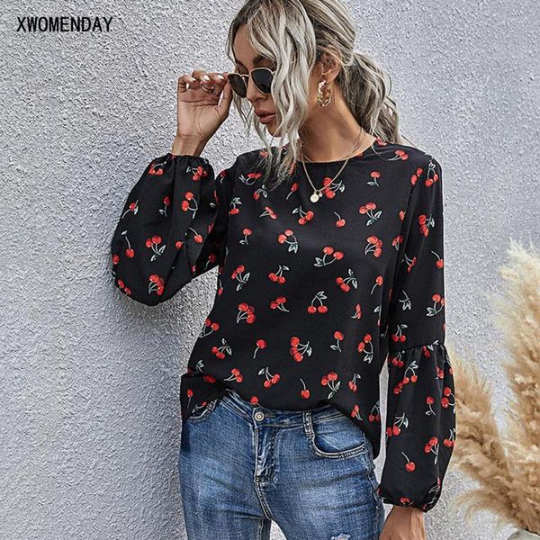 blouse women autumn spring casual black cherry print lantern sleeve shirt full sleeves fashion fall 2021 clothing women's blouses & sh, White
blouse women autumn spring casual black cherry print lantern sleeve shirt full sleeves fashion fall 2021 clothing women's blouses & sh, White