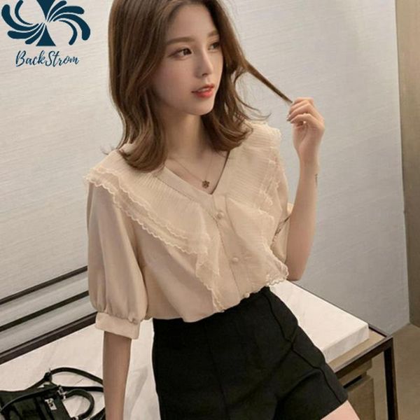 women's blouses & shirts backstrom women summer fashion v-neck loose blouse female lace mesh chiffon ladies solid color slimming casual, White
women's blouses & shirts backstrom women summer fashion v-neck loose blouse female lace mesh chiffon ladies solid color slimming casual, White