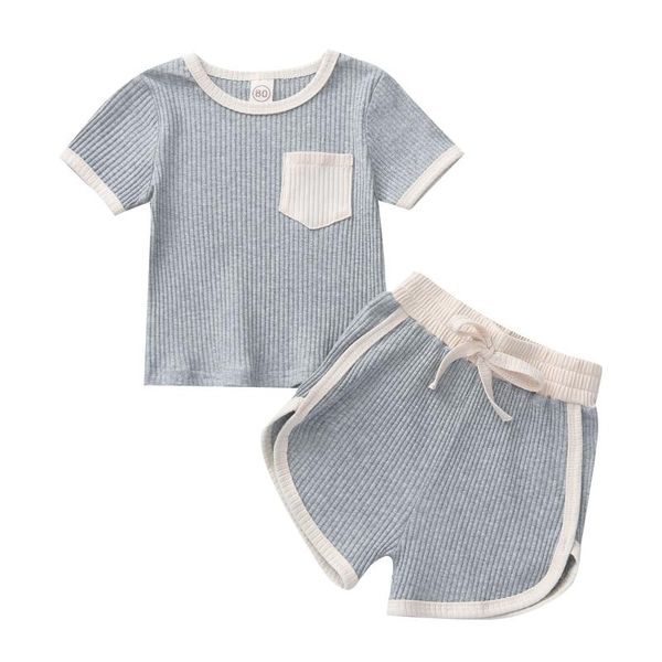 summer fashion children's baby 2-piece outfit set short sleeve pocket shorts for children boys girls clothing sets, White
summer fashion children's baby 2-piece outfit set short sleeve pocket shorts for children boys girls clothing sets, White