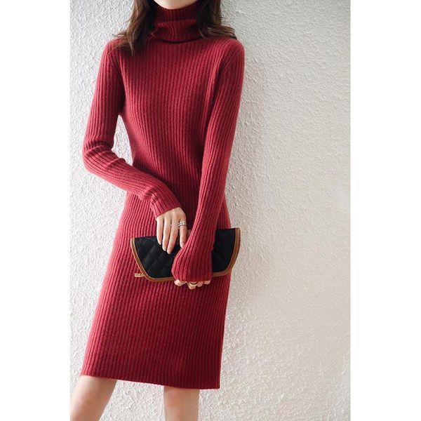 casual dresses women knee-length 100% pure merino wool knitted jumpers winter 2021 turtleneck soft ladies pullovers solid color, Black;gray
casual dresses women knee-length 100% pure merino wool knitted jumpers winter 2021 turtleneck soft ladies pullovers solid color, Black;gray