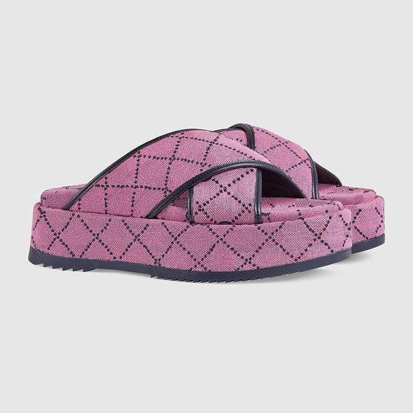 womens multicolour platform sandal fashion canvas sandals for women platforms slides wedges heels designers flip flop shoes boot, Black