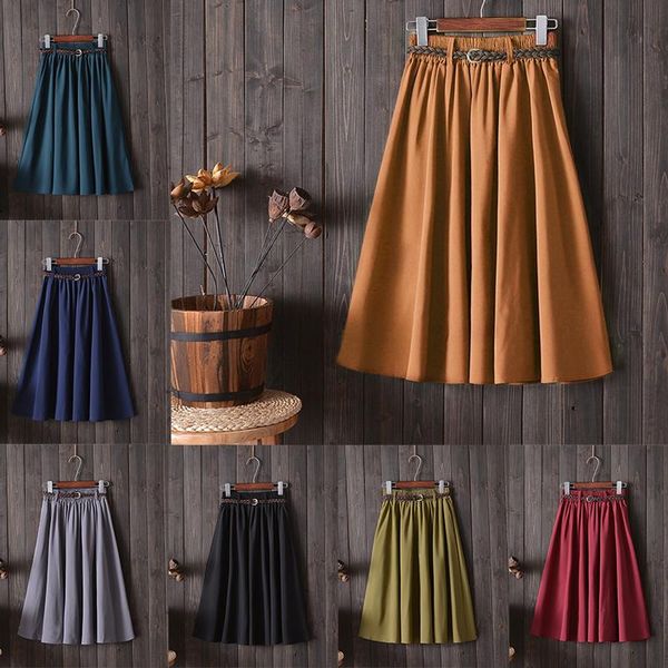 skirts fashion summer women long with belt high waist elegant 2021 a-line chic mid-calf umbrella literary style skirt, Black
skirts fashion summer women long with belt high waist elegant 2021 a-line chic mid-calf umbrella literary style skirt, Black