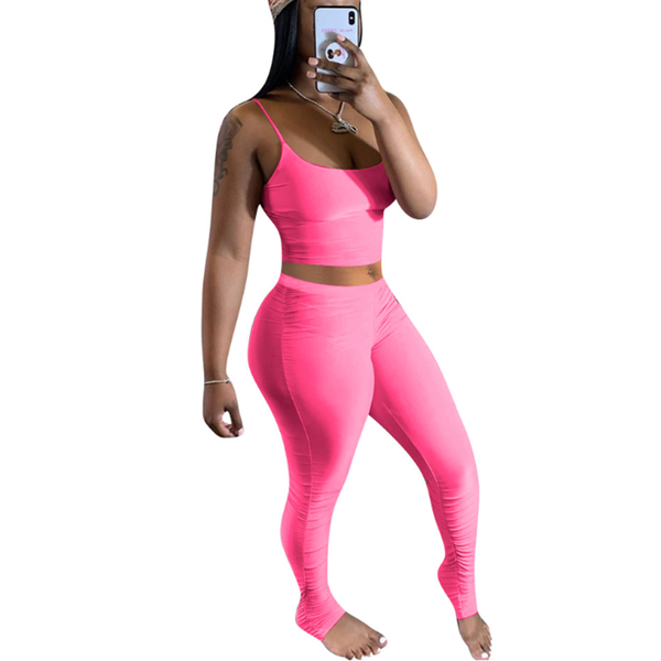 yoga outfits arrival ladies strap sleeveless bodycon bodysuit stacked ruched two piece set, White;red
yoga outfits arrival ladies strap sleeveless bodycon bodysuit stacked ruched two piece set, White;red