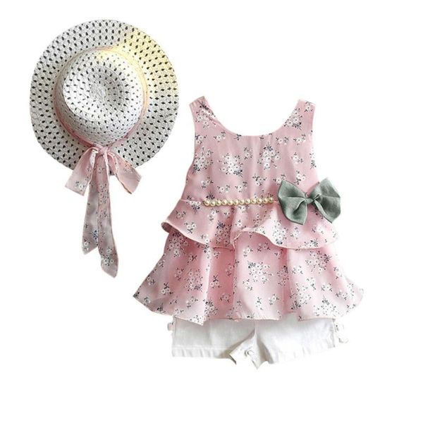 clothing sets #4 2021 girl's clothes 3pcs toddler baby kid girl outfits floral vest t-shirt+pants+sun hat set children bow lace, White
clothing sets #4 2021 girl's clothes 3pcs toddler baby kid girl outfits floral vest t-shirt+pants+sun hat set children bow lace, White