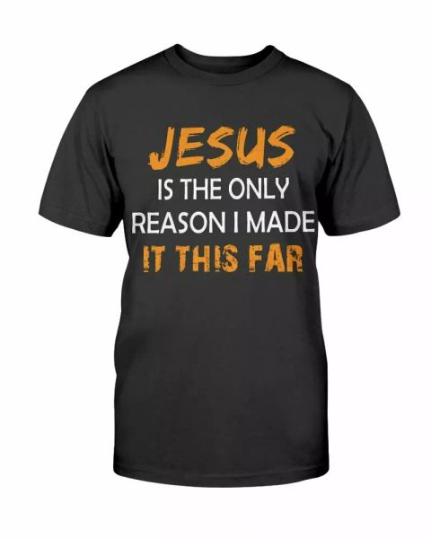 christian faith t-shirt funny god jesus christ the only reason tee gifts, White;black
christian faith t-shirt funny god jesus christ the only reason tee gifts, White;black