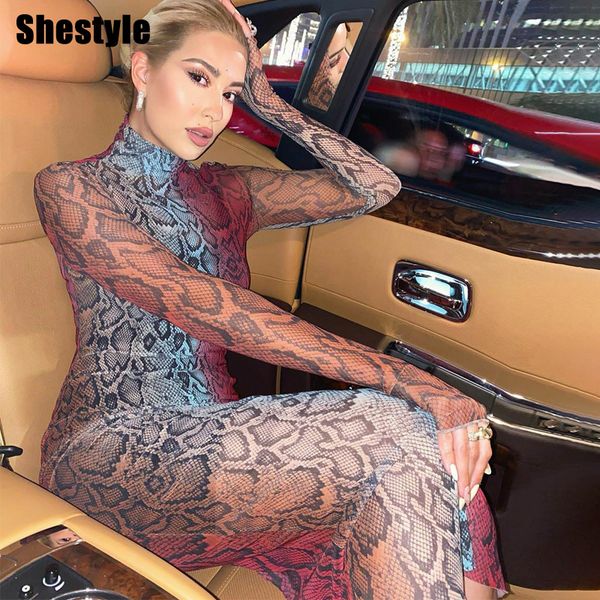 shestyle snake printed tie dye turtleneck long sleeve bodycon elegant party club slim long autumn winter pencil dress women 2021in, Black;white
shestyle snake printed tie dye turtleneck long sleeve bodycon elegant party club slim long autumn winter pencil dress women 2021in, Black;white