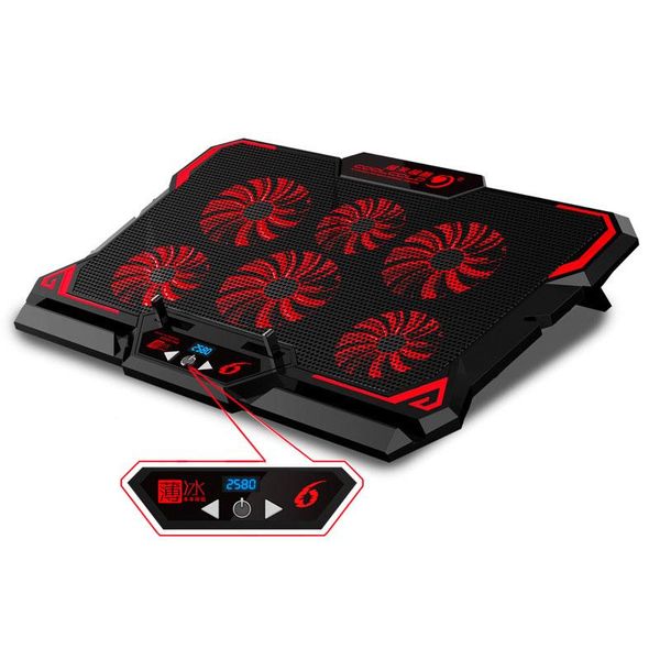 inch gaming lapcooler six fan led screen two usb port 2600rpm cooling pad notebook stand for pads
inch gaming lapcooler six fan led screen two usb port 2600rpm cooling pad notebook stand for pads